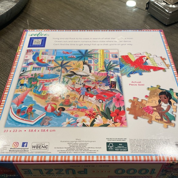 NWT 1000 piece MIAMI puzzle - Picture 2 of 2